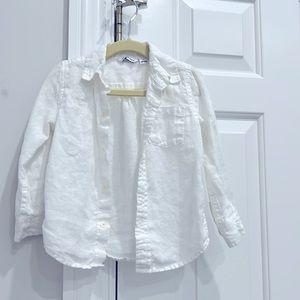White dress shirt for boys in size 2T